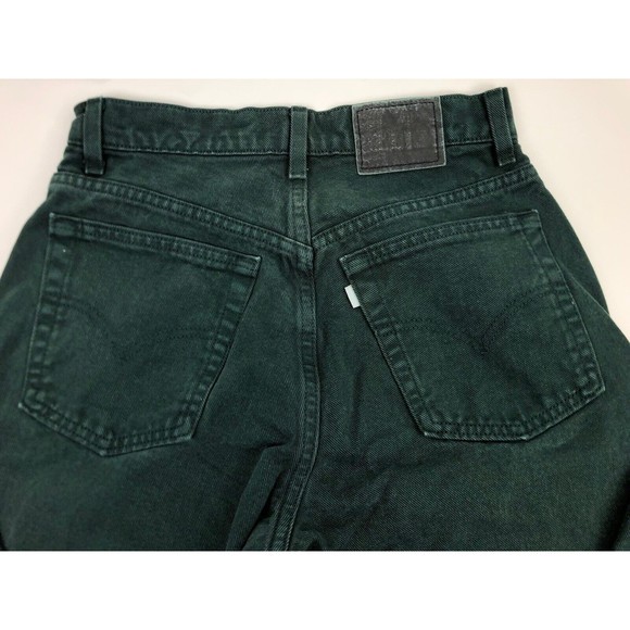 SilverTab Loose Fit Green Mom Jeans Juniors 9 100% Cotton USA Made (28x30) - Picture 7 of 10